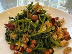 蚬子拌菠菜-苏师傅菜馆(上沙店)