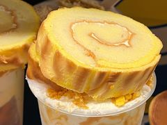 虎皮卷蛋糕奶茶-快乐柠檬happylemon(日月光店)