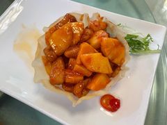 菠萝咕噜肉-长春观斋补堂素菜馆