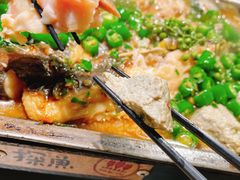 鲜青椒黑豆花烤鱼-探鱼·鲜青椒爽麻烤鱼(银泰城店)