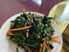 人参菜-北京龙庆四季香农家饭庄·灶台鱼·碳烤虹鳟鱼(龙庆峡店)