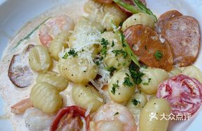 Sausage and Shrimp Italian Potato Dumplings