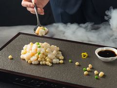 鸡头米河虾仁-勺园中餐厅