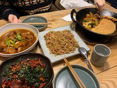 一个锅巴和时蔬-薇酌饮·陕西菜(南门外店)