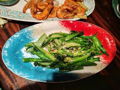 沙蟹汁虾酱炒芥兰片-粤·向群饭店(麓景路店)
