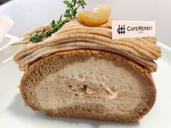 焙茶栗子浮云卷-Cafe Mersey默西咖啡(平江店)