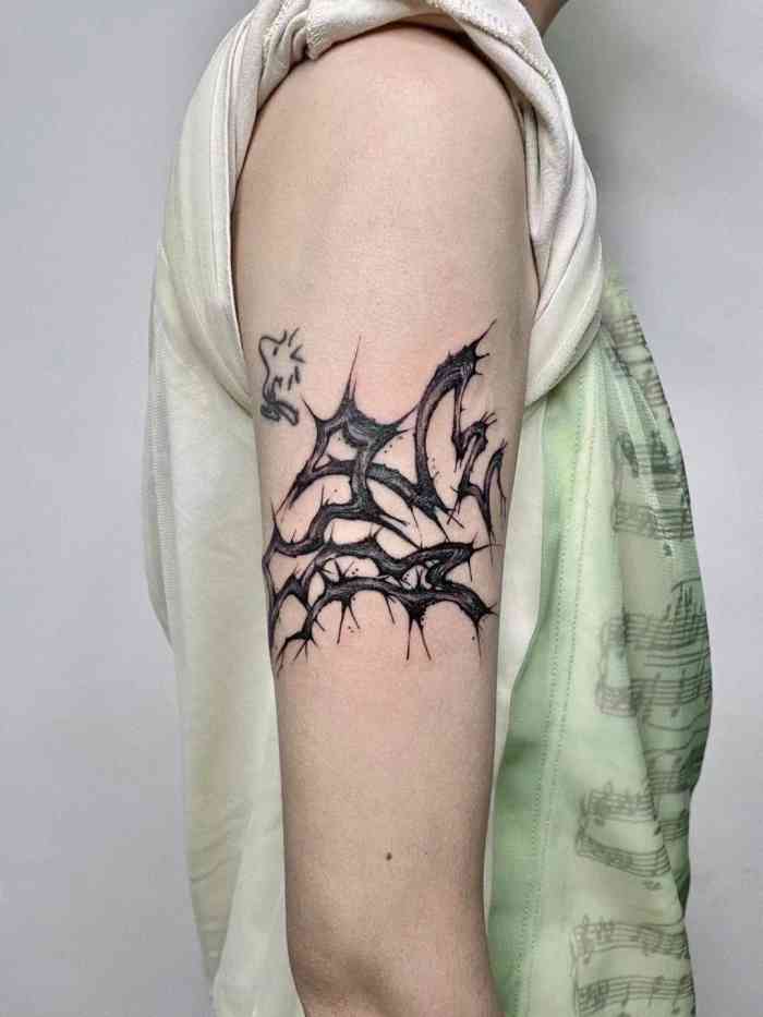 sorrymama刺青-"【风格】植物 清新好美好美!哈哈哈!姐.