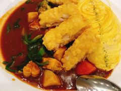 炸虾排咖喱蛋包饭-池奈·咖喱蛋包饭(熙地港店)