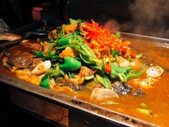 小炒黑猪肉烤鱼-探鱼·鲜青椒爽麻烤鱼(番禺万达店)