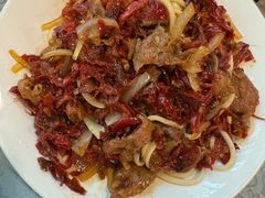 油辣子肉拌面-汗腾格里·风味餐厅(新疆驻京办店)