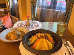 鸡肉couscous-Tajine Moroccan塔金摩洛哥中东餐厅