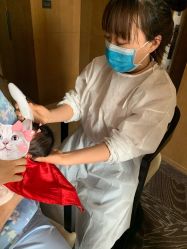 -慧婴轩婴儿理胎发胎毛笔胎毛画手足印(通州店)