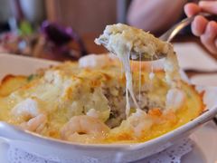 金枪鱼虾仁焗饭-勺园西餐厅