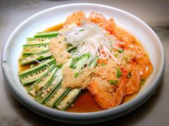 秋葵粉丝蒸大虾-枚青·临安酒肆(腾飞大厦店)