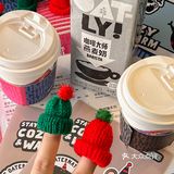 上海新绮圣诞咖啡馆🎄可可爱爱的mini圣诞帽