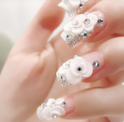 新娘，雕花款-娃娃美甲wawa nail salon