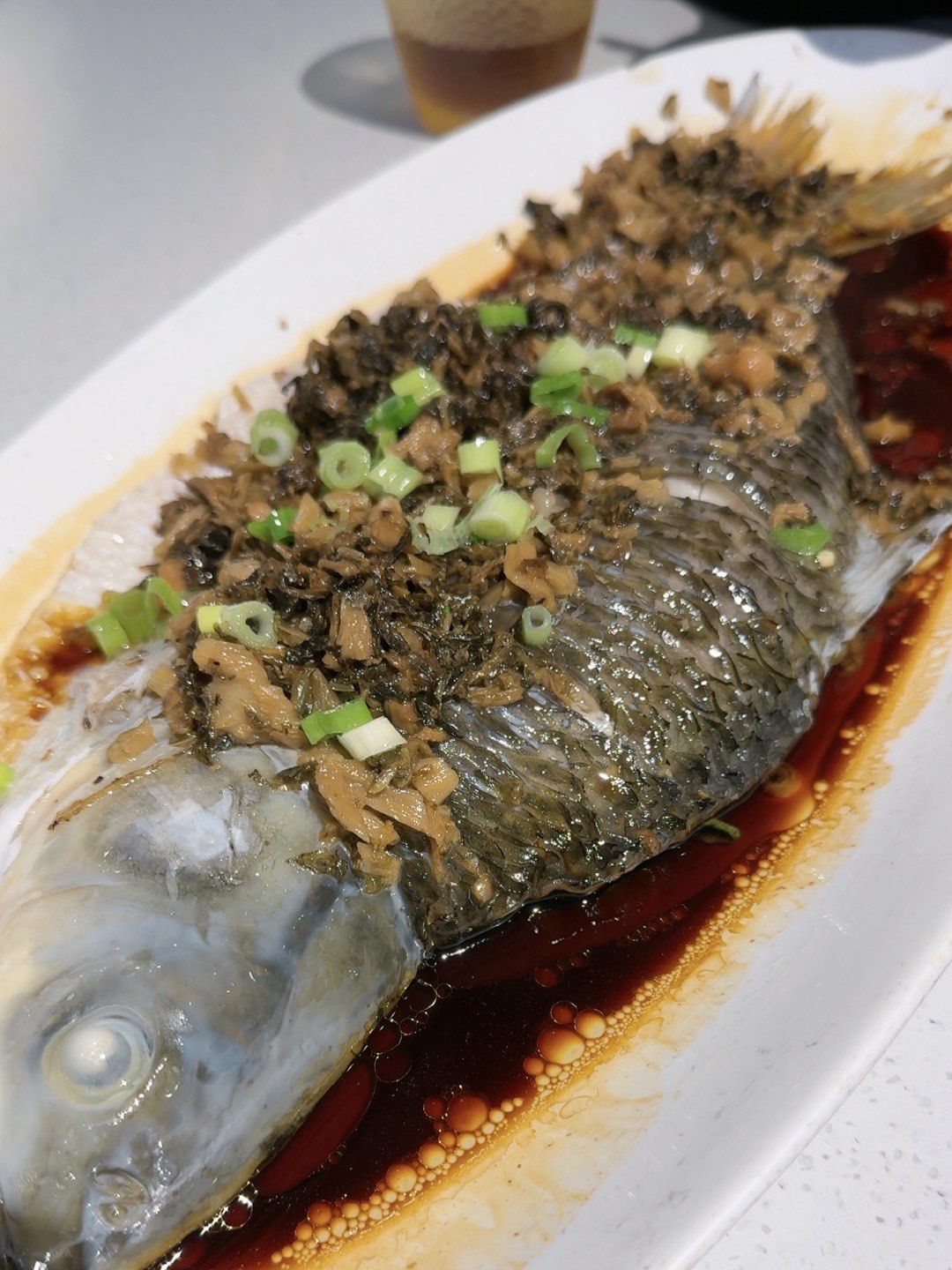 清蒸鱼的轻盈午餐