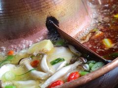 -果松木炭酸菜铜火锅·外婆参鸡汤