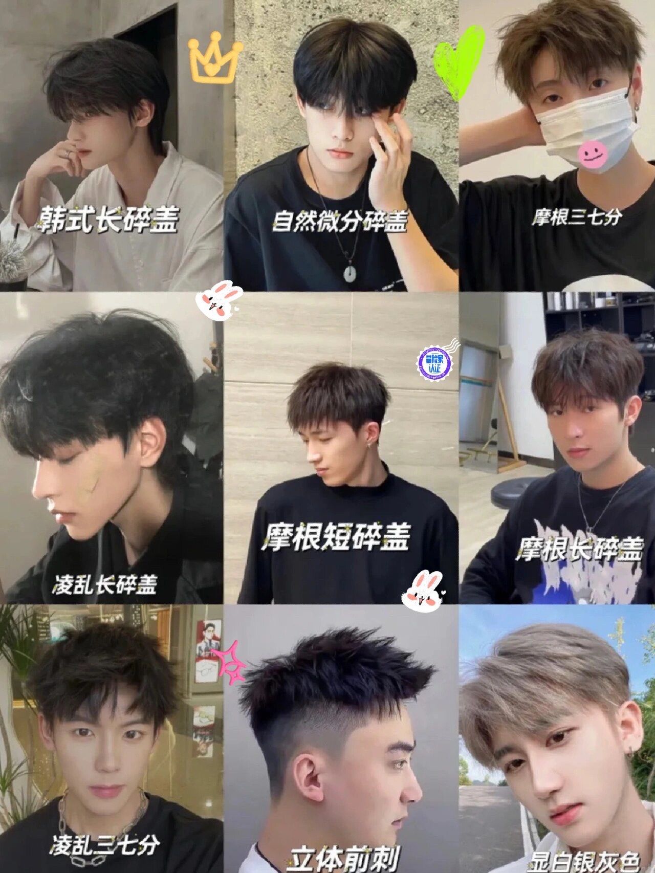 男士发型大全根据脸型头型设计发型昆明烫发