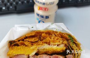 Chicken Steak Hot Dog Pancake