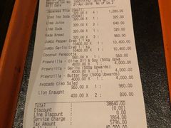 账单-Ministry of Crab(科伦坡店)