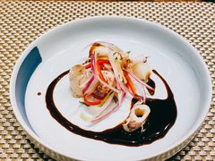 芥末鱿鱼-禾牧铁板创意料理(姑嫂树路店)