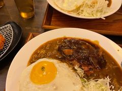 香醇肥牛卷秘制汉堡排黄米咖喱饭-金龙咖喱