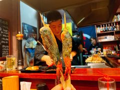 苏叶烤鸡皮虾-鸟串烧Yakitori