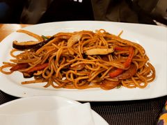 黑椒蘑菇牛柳意面-清真·艾美可餐厅(大悦汇店)