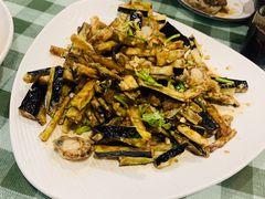 茄子拌扇贝-华圆美食