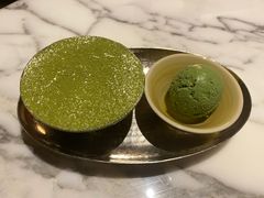 抹茶冰激凌配龙井慕斯-湖滨28中餐厅·西湖宴·杭州君悦酒店