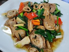 蒜苗炒大肠-胖子饭店(兴学弄店)