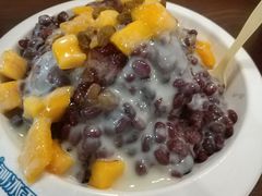 鲜芒果红豆炼乳刨冰-梁子刨冰王(鞍山西道店)