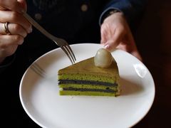 焙茶黑芝麻奶油开心果蛋糕-竹子咖啡bamboo coffee