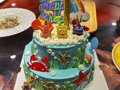 情景蛋糕海绵宝宝-安妮贝可生日蛋糕(万博店)