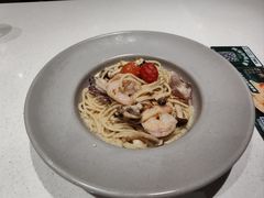 海鲜菇菌白汁烩意面-和平馆·地道港澳茶餐厅(西门口店)