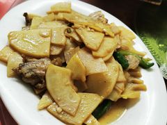 花腩炒竹笋-天强农家菜馆