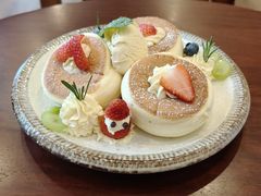 圣诞装舒芙蕾松饼-山由之cafe&meal(小寨店)