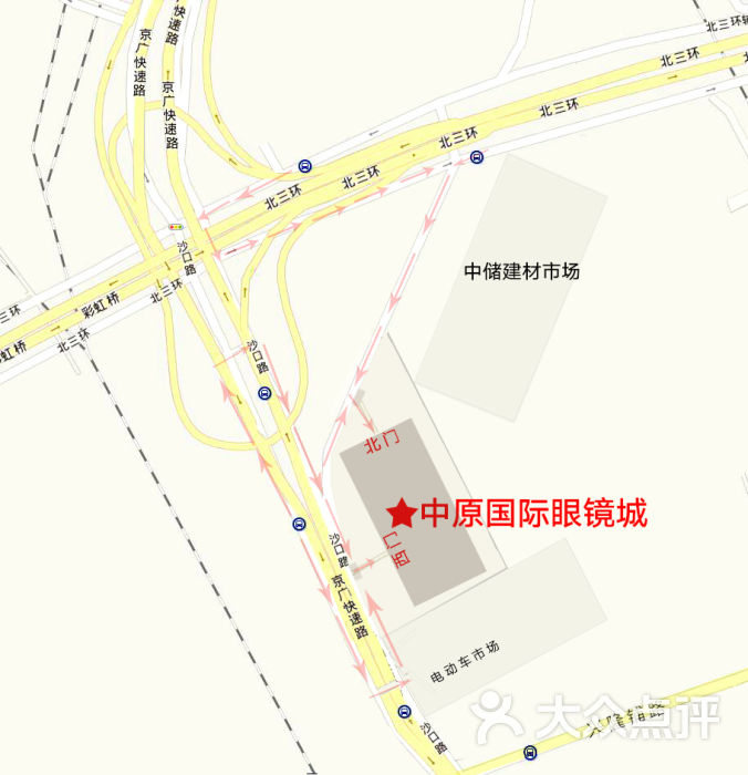 中原国际眼镜城地图图片 第4张