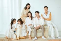 -时光纪亲子全家福照相馆(静安店母女写真父母纪念照)