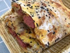 香辣煎饼果子-冷峰马家鸡蛋牛奶醪糟(八朗学五巷店)