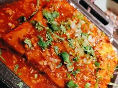 铁板包浆豆腐-绿茶餐厅(蓝色港湾店)