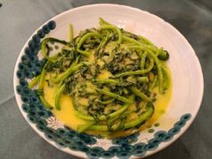 玉米浆煮茼蒿-沙龙酒家