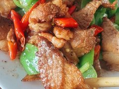 农家小炒肉-北京龙庆四季香农家饭庄·灶台鱼·碳烤虹鳟鱼(龙庆峡店)