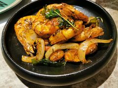 黑椒紫苏炒海虾-美奈小馆·东南亚菜(福田星河COCO Park店)
