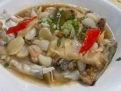 酸姜荞头蒸鱼头-海鲜街菜馆(海珠南路店)