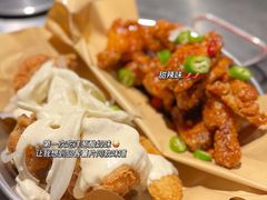 炸鸡翅一半一半-富乐满韩国正宗炸鸡韩国料理(虹泉路店)