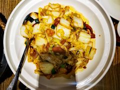 油渣炒高山娃娃菜-老阿爸鲜鱼土菜(昆山花桥店)