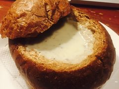 奶油蘑菇面包汤-么么咖啡(亚运豪庭店)