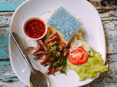 -蝶豆花蓝面条